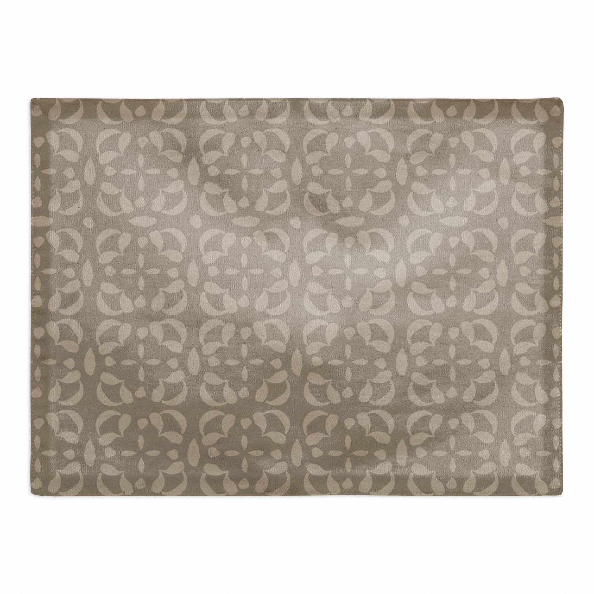 Intricate Circle Stack Cotton Twill Placemat